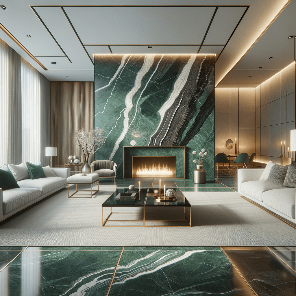 Florim Green Marble Design Inspiration for Luxury Stone Interiors ...
