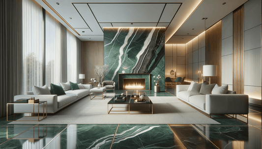Florim Green Marble Design Inspiration for Luxury Stone Interiors - Zicana Boutique