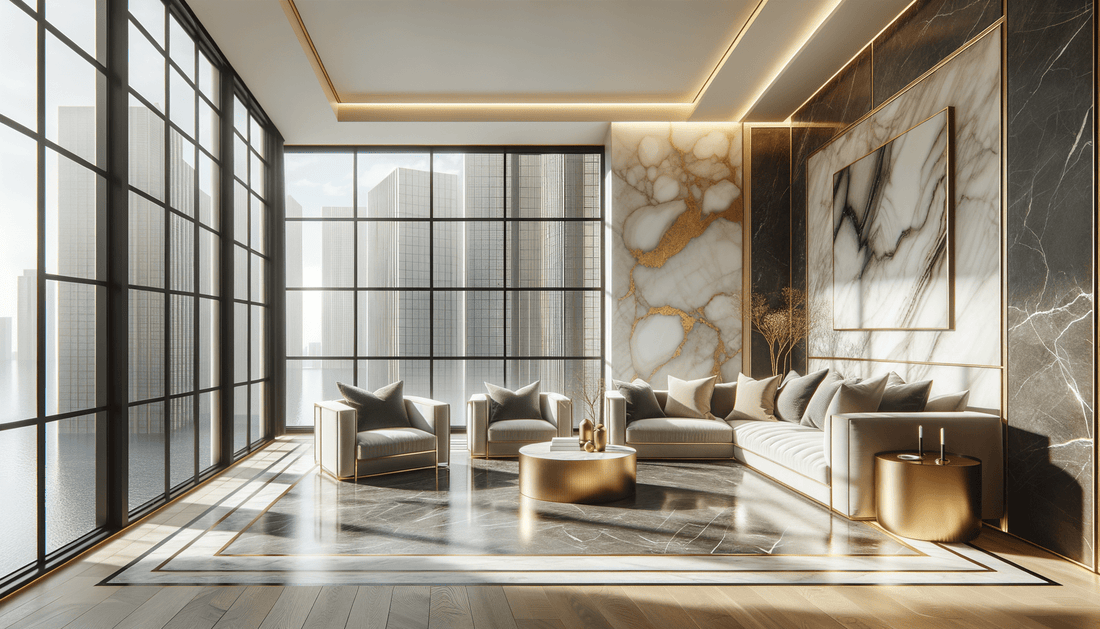 Florim Marble Eternal Gold for Timeless Luxury Interiors - Zicana Boutique