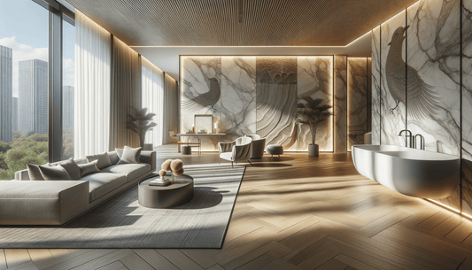 Florim Natural Stone Fossil Ideas for Luxury Home Design - Zicana Boutique