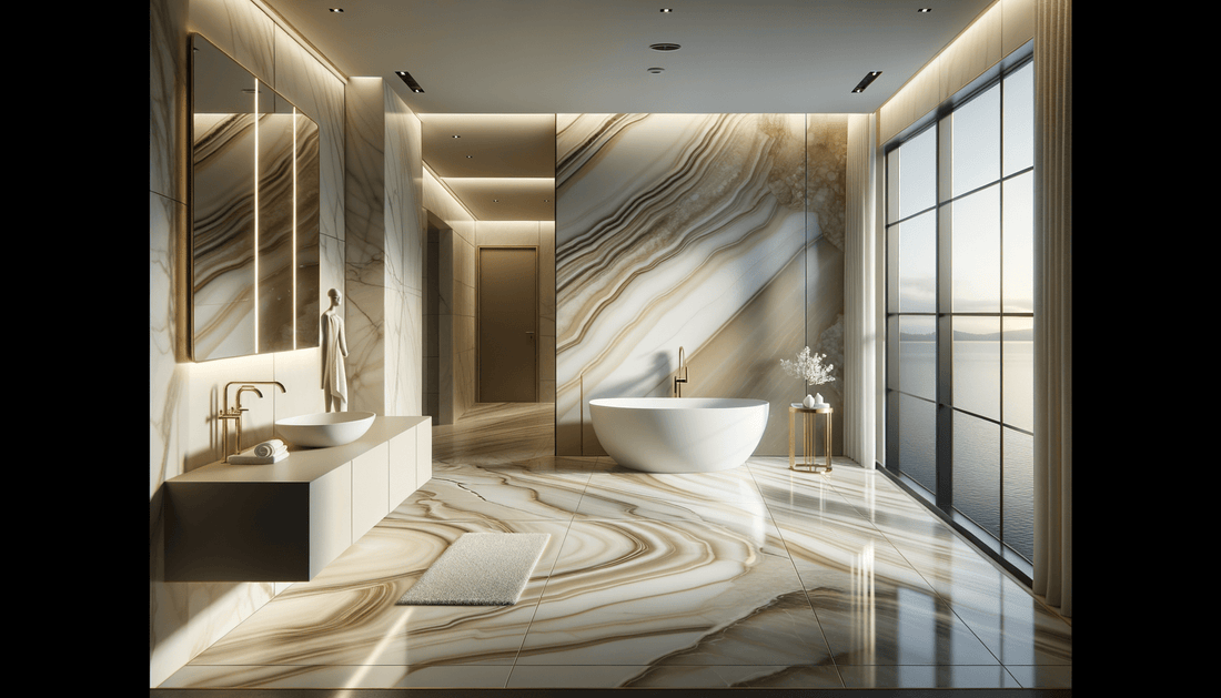 Florim Onyx Ivory Design Solutions for Luxury Stone Interiors - Zicana Boutique