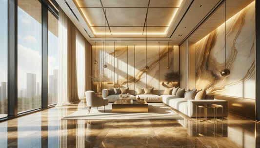 Florim Stone Gold Travertine Elegance for Timeless Interiors - Zicana Boutique