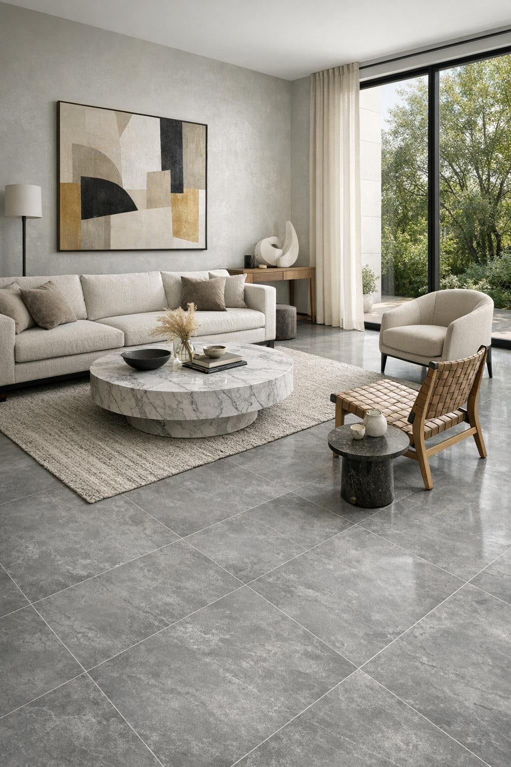 Foundation Grey Tile: Elevate Spaces with Artistic Tile - Zicana Boutique