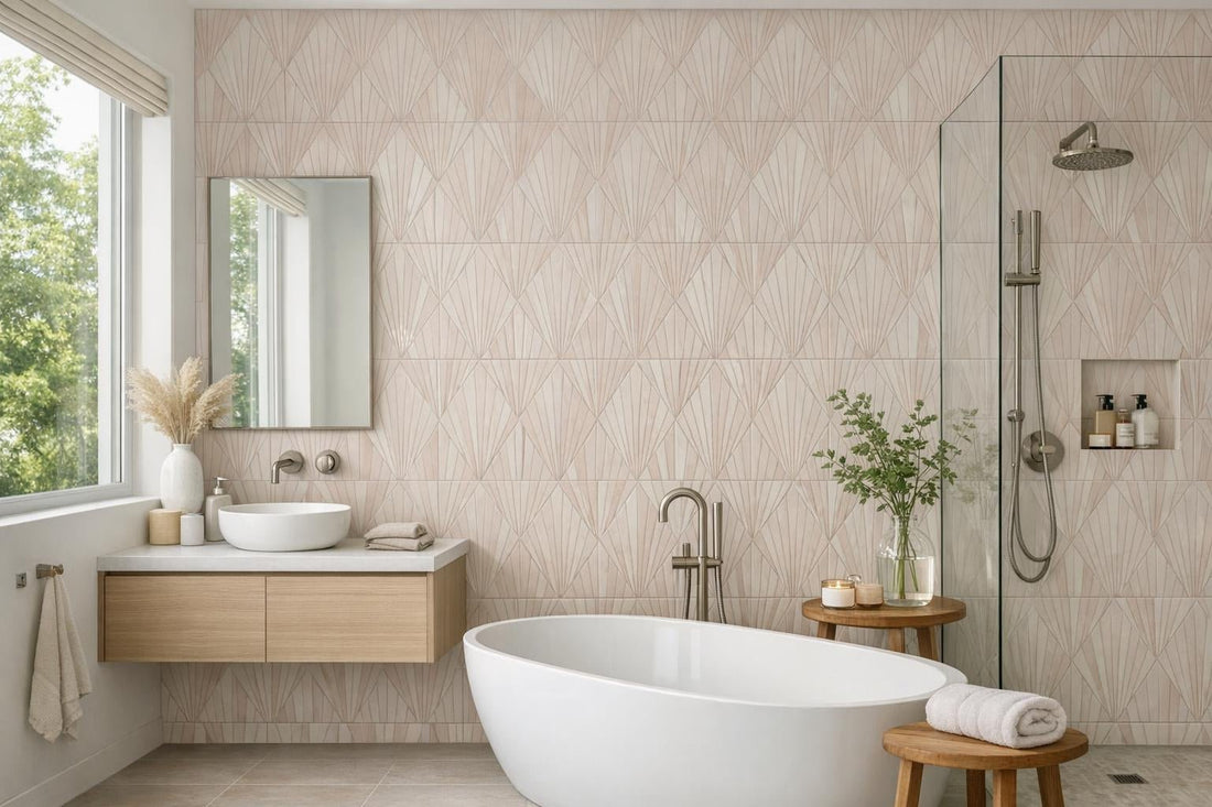 Fringe Thin Rose Tile: Elegance for Professionals & Homes - Zicana Boutique