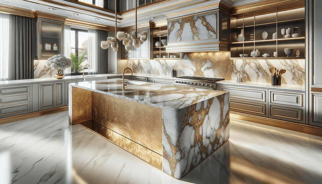 Gold White Granite: Elevate Interiors with Luxurious, Timeless Beauty - Z Boutique by Marble Couture