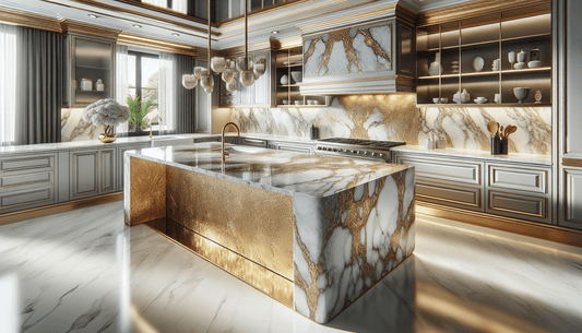 Gold White Granite: Elevate Interiors with Luxurious, Timeless Beauty - Z Boutique by Marble Couture