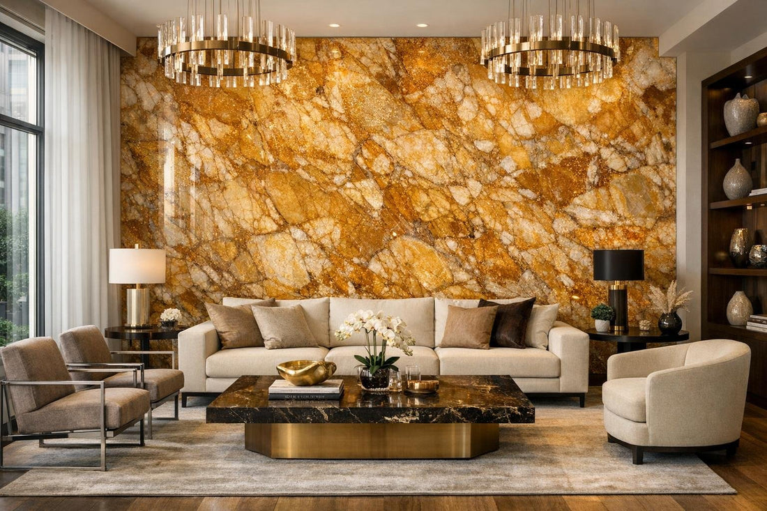 Golden Caramel Gemstone: Enhance Spaces with Zicana Boutique - Zicana Boutique