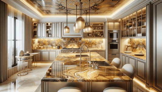 Golden Granite Countertops: Elevate Luxury for Homeowners and Professionals - Z Boutique by Marble Couture