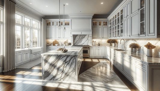 Granite Countertops: Perfect Match for White Cabinets in Luxury Homes - Z Boutique by Marble Couture