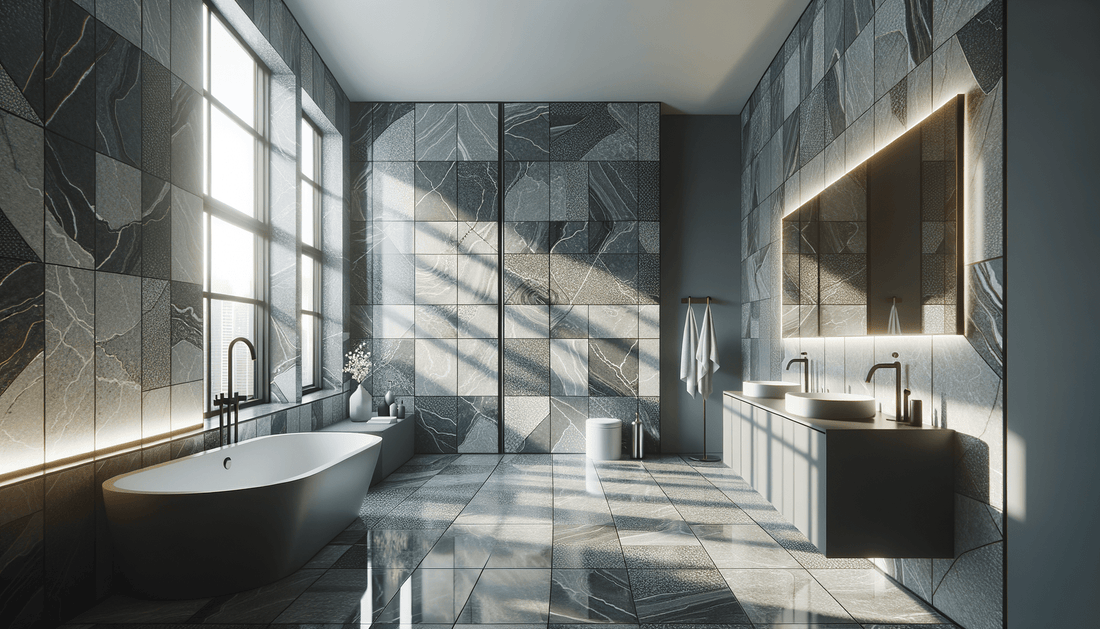 Graphite Marble Terrazzo Tiles: Luxurious Design Solutions - Zicana Boutique