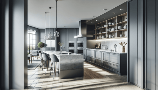 Gray Cabinets and Quartz Countertops: Elegant Solutions for Modern Homes - Z Boutique by Marble Couture