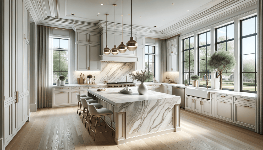 Houzz Kitchens Elevated with Taj Mahal Quartzite Elegance - Zicana Boutique