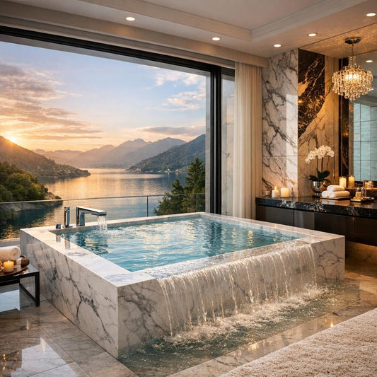 Infinity Bathtub Elegance: Zicana Boutique Luxury Insight - Zicana Boutique
