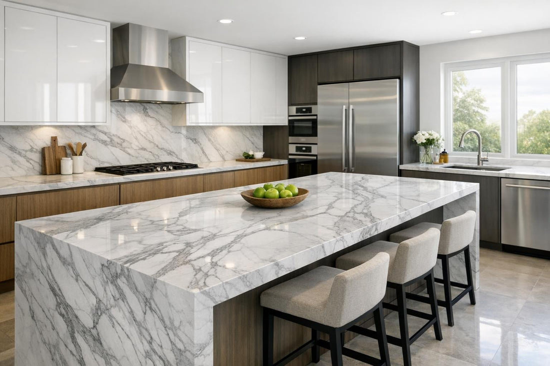 Infinity White Quartzite: Elevate Spaces with Zicana Boutique - Zicana Boutique