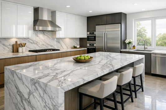 Infinity White Quartzite: Elevate Spaces with Zicana Boutique - Zicana Boutique