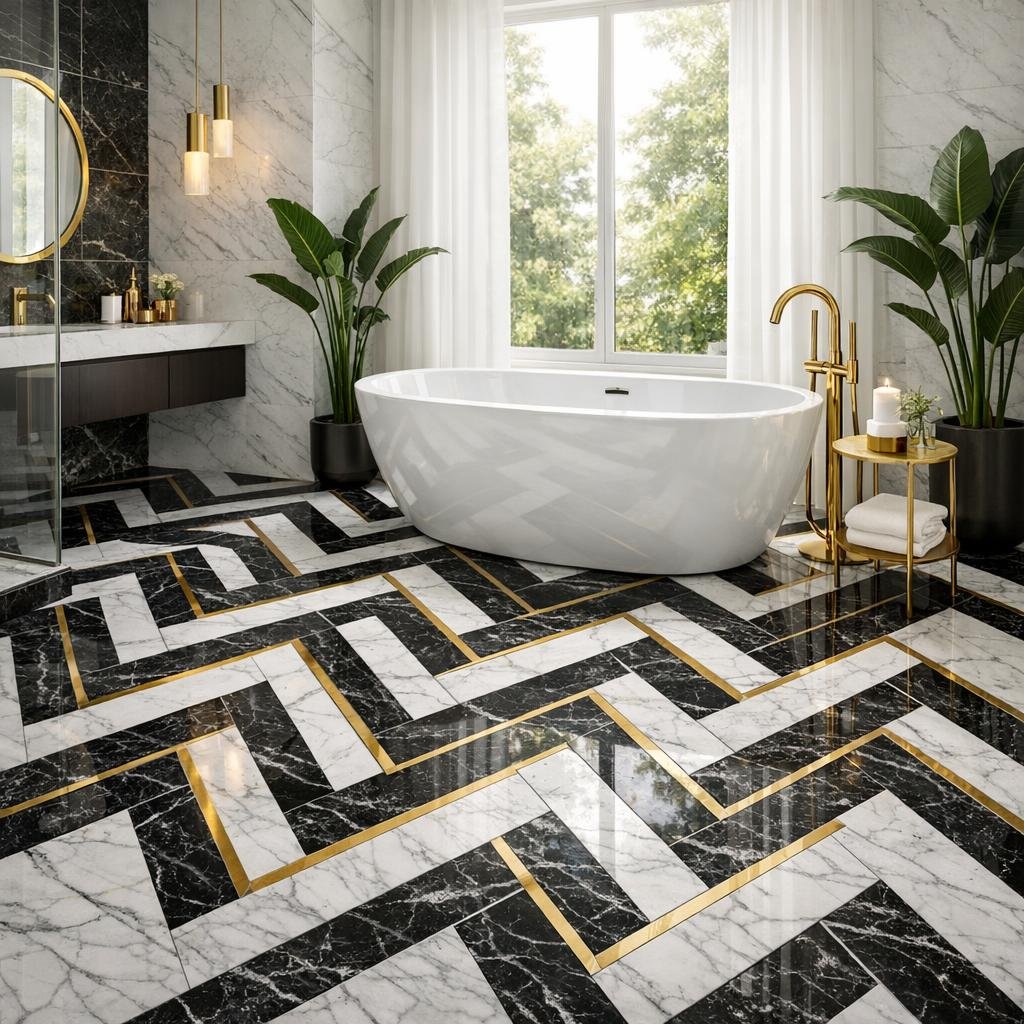 Innovative Bathroom Floor Ideas for Luxury Spaces - Zicana Boutique