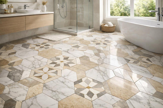 Innovative Bathroom Tile Floor Design for Elegant Spaces - Zicana Boutique