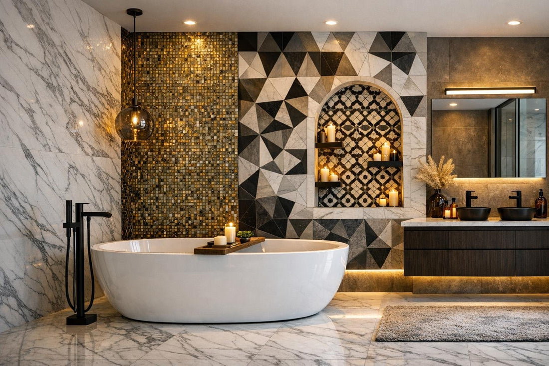 Innovative Bathroom Tiles Design Ideas for Luxurious Spaces - Zicana Boutique