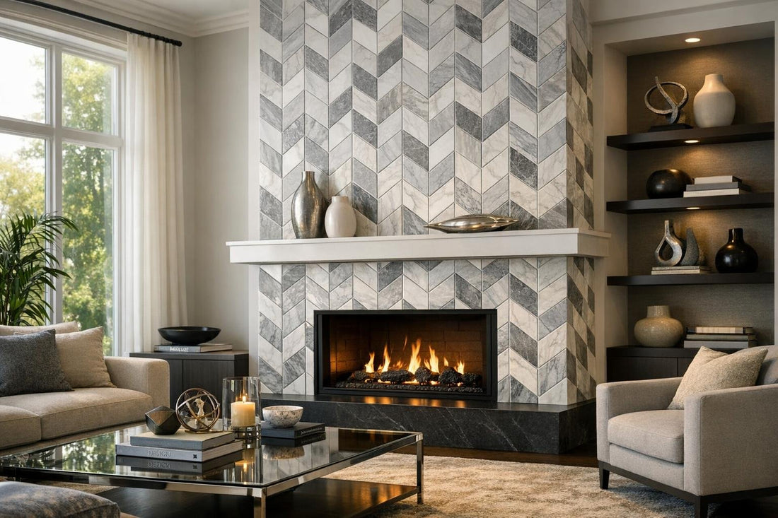 Innovative Fireplace Ideas with Tile for Elegant Homes - Zicana Boutique