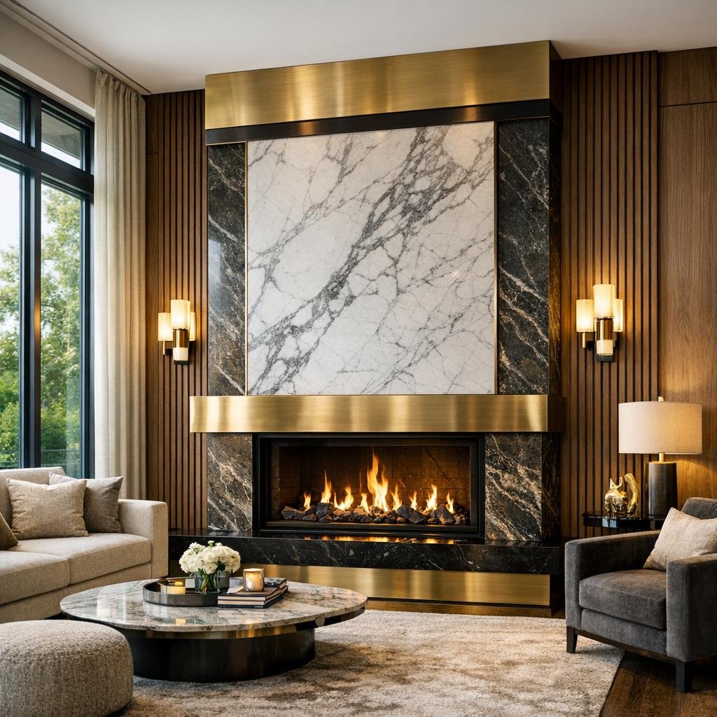 Innovative Fireplace Surround Ideas for Elegant Home Design - Zicana Boutique