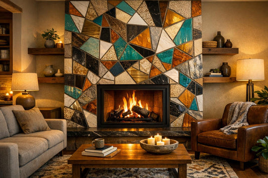 Innovative Fireplace Tiling Ideas for Designers and Homeowners - Zicana Boutique