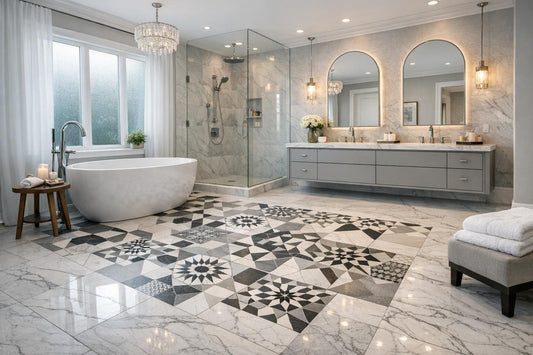 Innovative Floor Tiles Bathroom Ideas for Luxury Spaces - Zicana Boutique