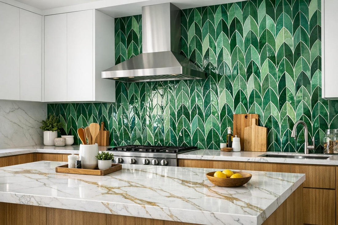 Innovative Green Tile Backsplash Ideas for Discerning Experts - Zicana Boutique