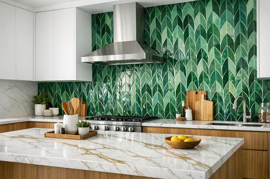 Innovative Green Tile Backsplash Ideas for Discerning Experts - Zicana Boutique