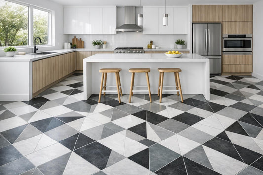Innovative kitchen floor tile ideas for modern design solutions - Zicana Boutique