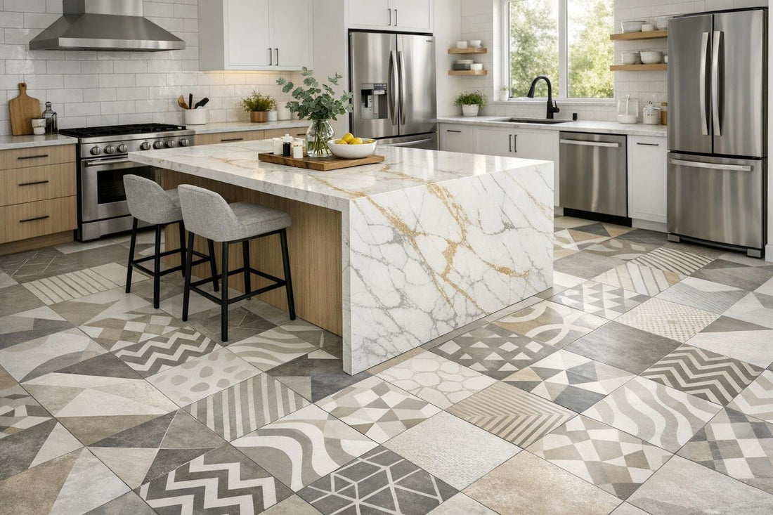 Innovative Kitchen Floor Tiles Designs for Modern Homes - Zicana Boutique