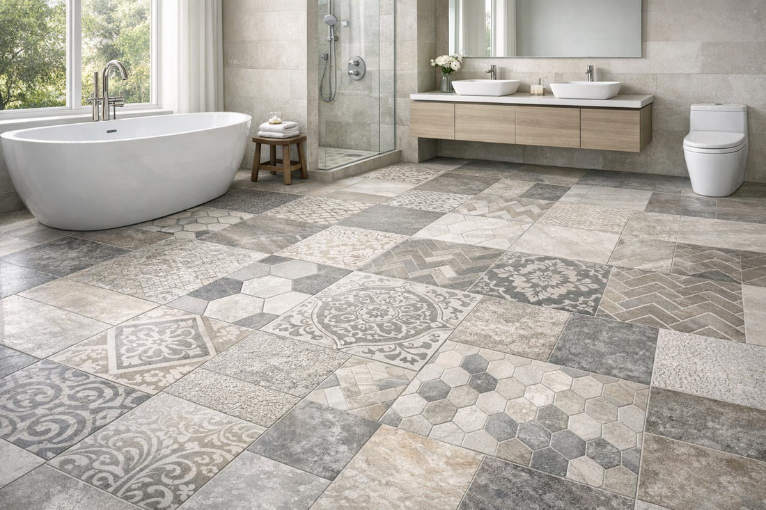 Innovative Tile Designs for Elegant Bathroom Floors - Zicana Boutique