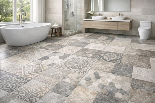 Innovative Tile Designs for Elegant Bathroom Floors - Zicana Boutique