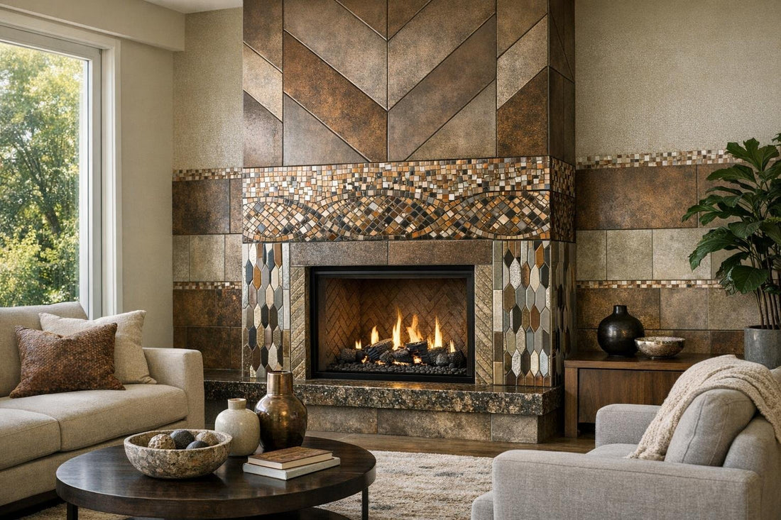 Innovative Tile Fireplace Designs for Modern Home Elegance - Zicana Boutique