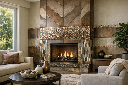 Innovative Tile Fireplace Designs for Modern Home Elegance - Zicana Boutique