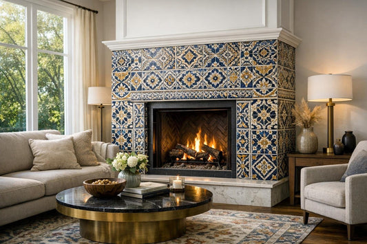 Inspirational Tiled Fireplaces Ideas for Elegant Home Designs - Zicana Boutique