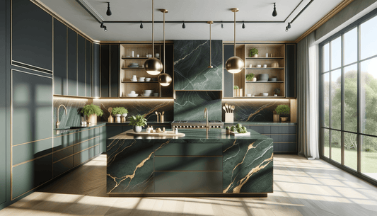 Jardin Emerald Silestone Ideas for Luxe Custom Stone Designs - Zicana Boutique