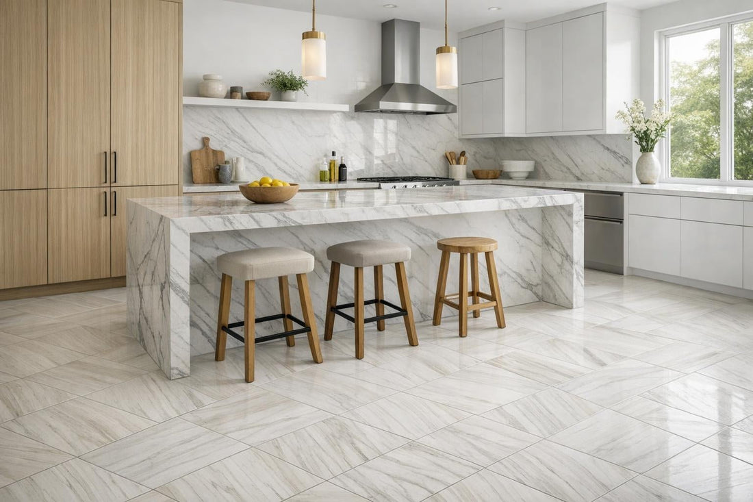 Kauri Diagonal White Tile: Elevate Designs with Artistic Tile - Zicana Boutique