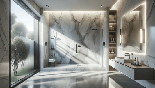 Large Porcelain Slabs for Shower Walls: Elegant, Seamless Solutions - Zicana Boutique