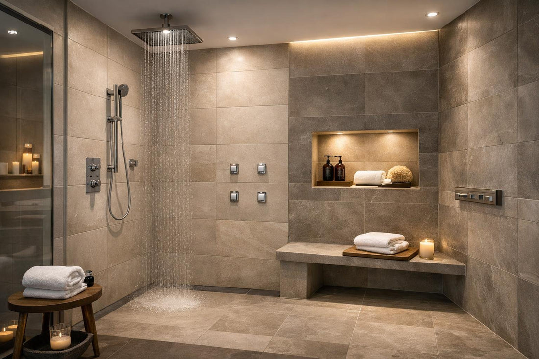Large Tile Shower Designs for Luxurious Bathroom Makeovers - Zicana Boutique
