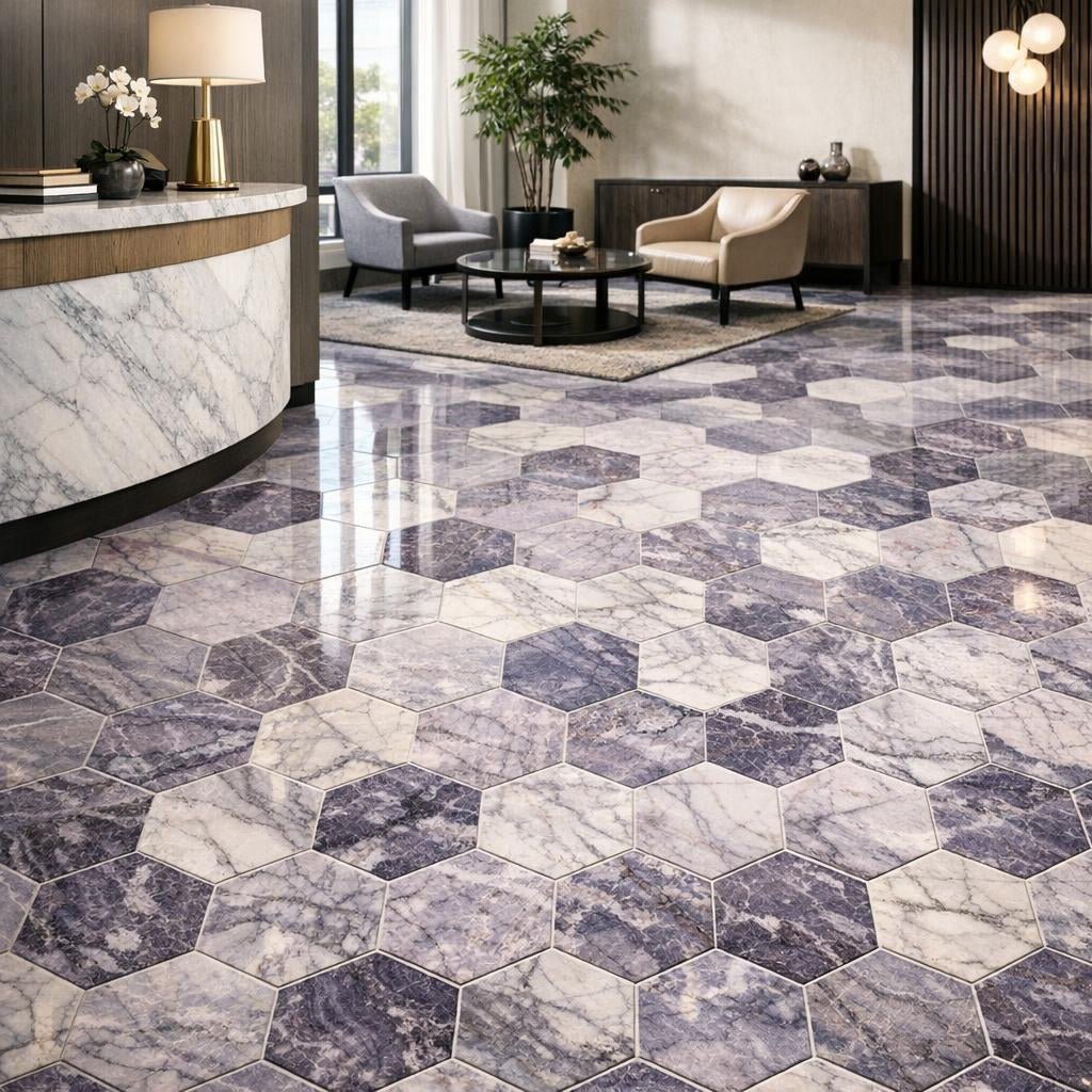 Luxurious Afyon Violet Marble Tile Solutions for Professionals - Zicana Boutique