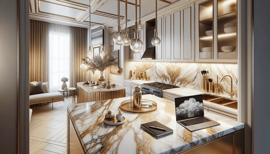 Luxurious Gold Marble Countertops: Elegance for Homeowners and Professionals - Z Boutique by Marble Couture