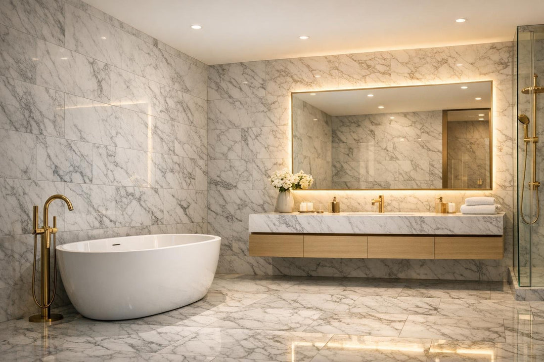Luxurious Marble Tiles for Elegant Bathroom Transformations - Zicana Boutique