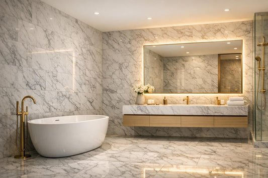 Luxurious Marble Tiles for Elegant Bathroom Transformations - Zicana Boutique