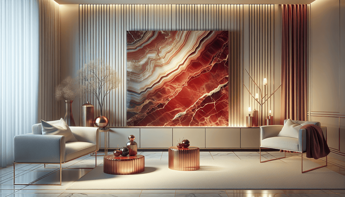 Luxurious Red Quartz Slabs: Elevate Your Home Design - Zicana Boutique