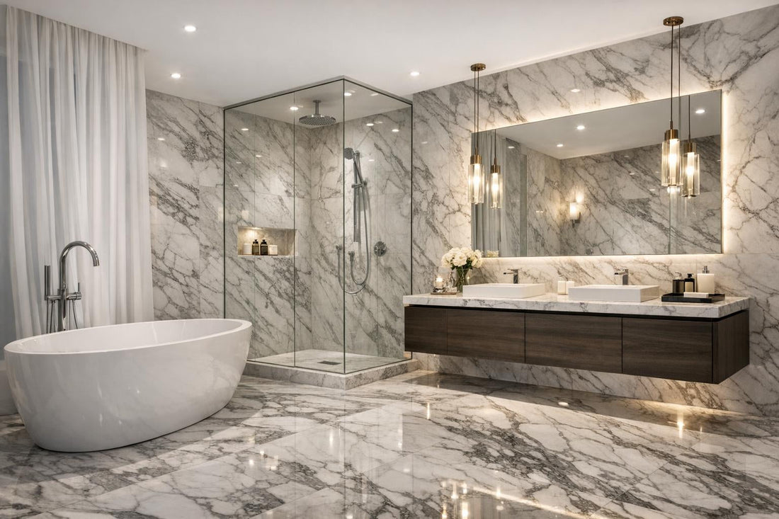 Luxury Bathroom Tiles: Marble Elegance for Every Space - Zicana Boutique