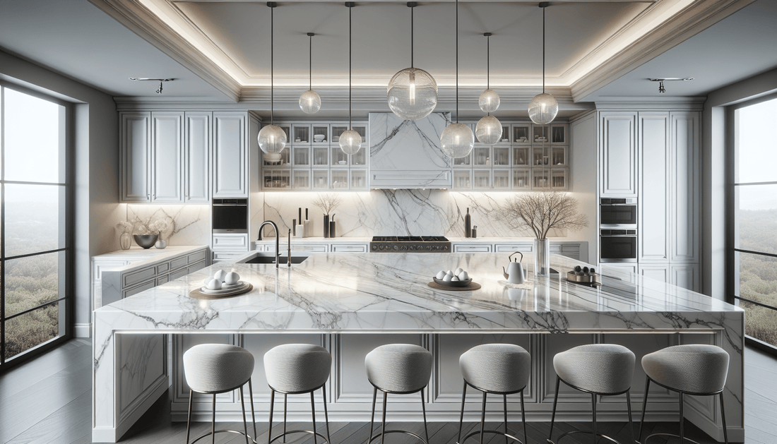 Luxury White Marble Countertops for Elegant Kitchen Designs - Zicana Boutique