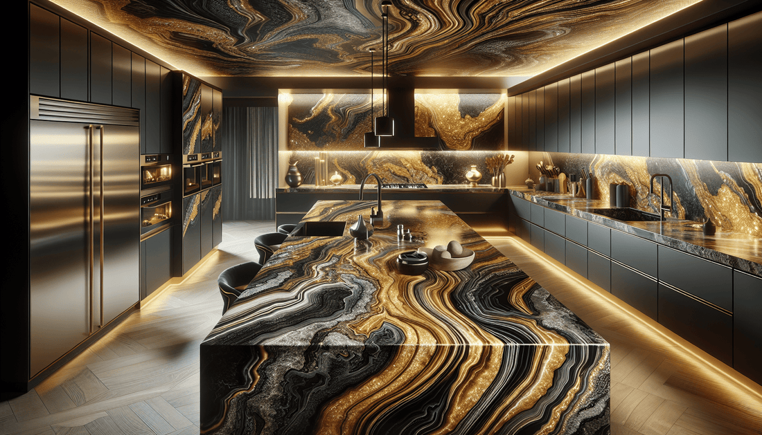 Magma Gold Granite Countertops: Luxe Elegance for Discerning Spaces - Zicana Boutique