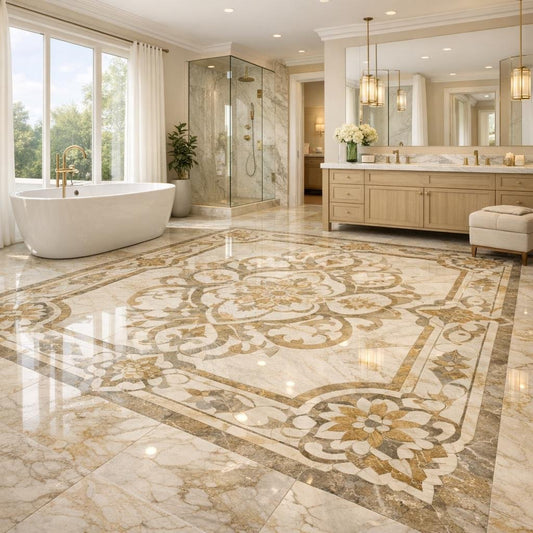 Master Bathroom Elegance: Luxury Floor Tiles for Professionals - Zicana Boutique