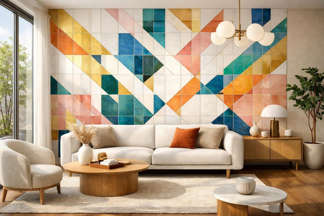 Matrix Bright Tile: Elevate Spaces with Artistic Excellence - Zicana Boutique