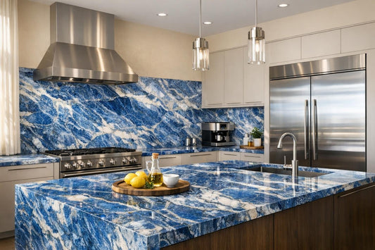 Mediterranean Blue Marble Brilliance - Zicana Boutique Insight - Zicana Boutique